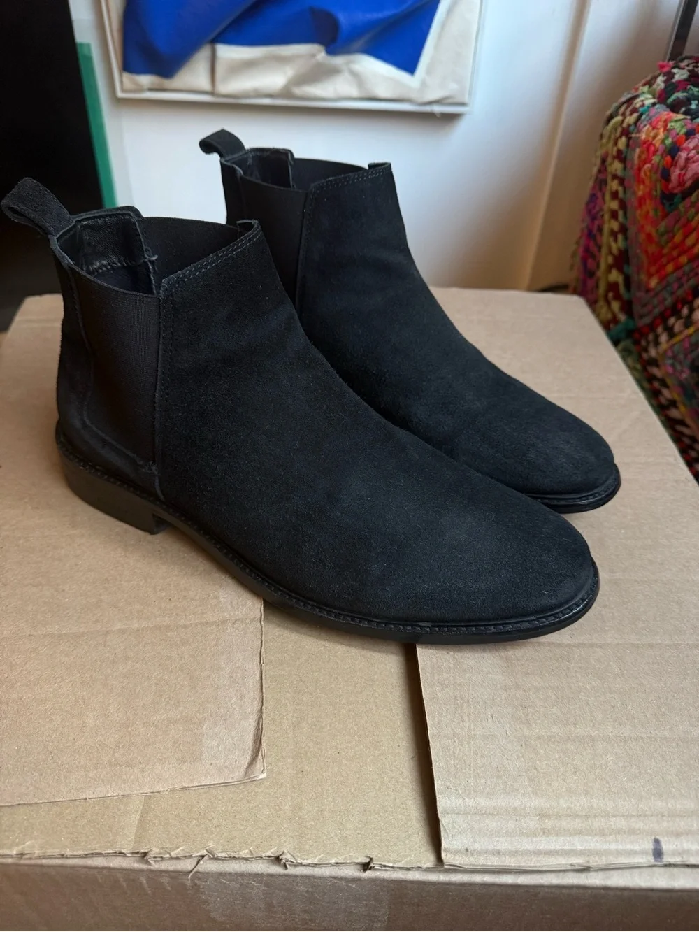 AllSaints Black Suede Chukka Chelsea Boot Sz 11 / 44